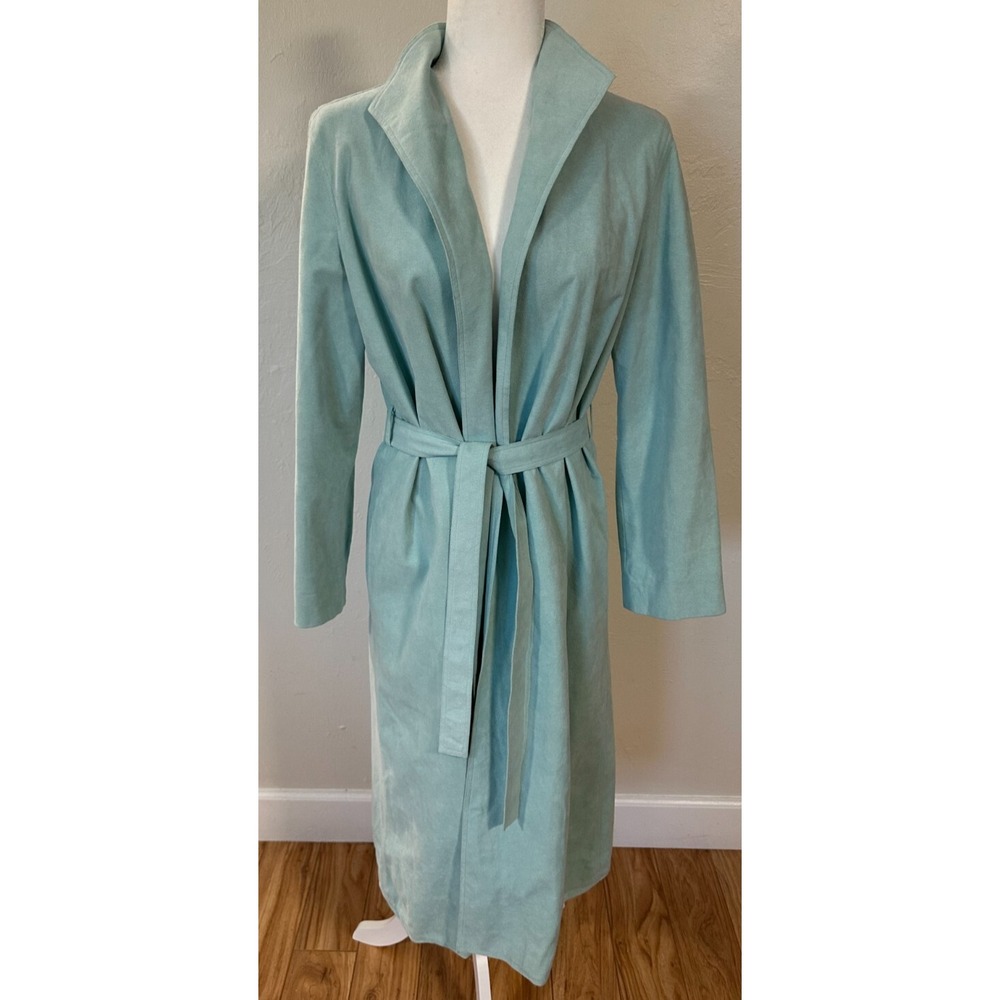 Chic Light Blue Trench Coat